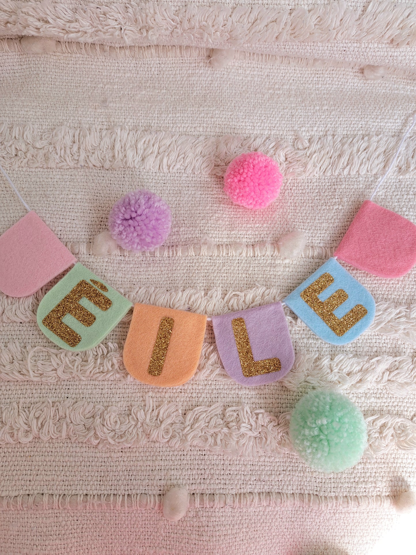 Pastel Bunting, Personalised