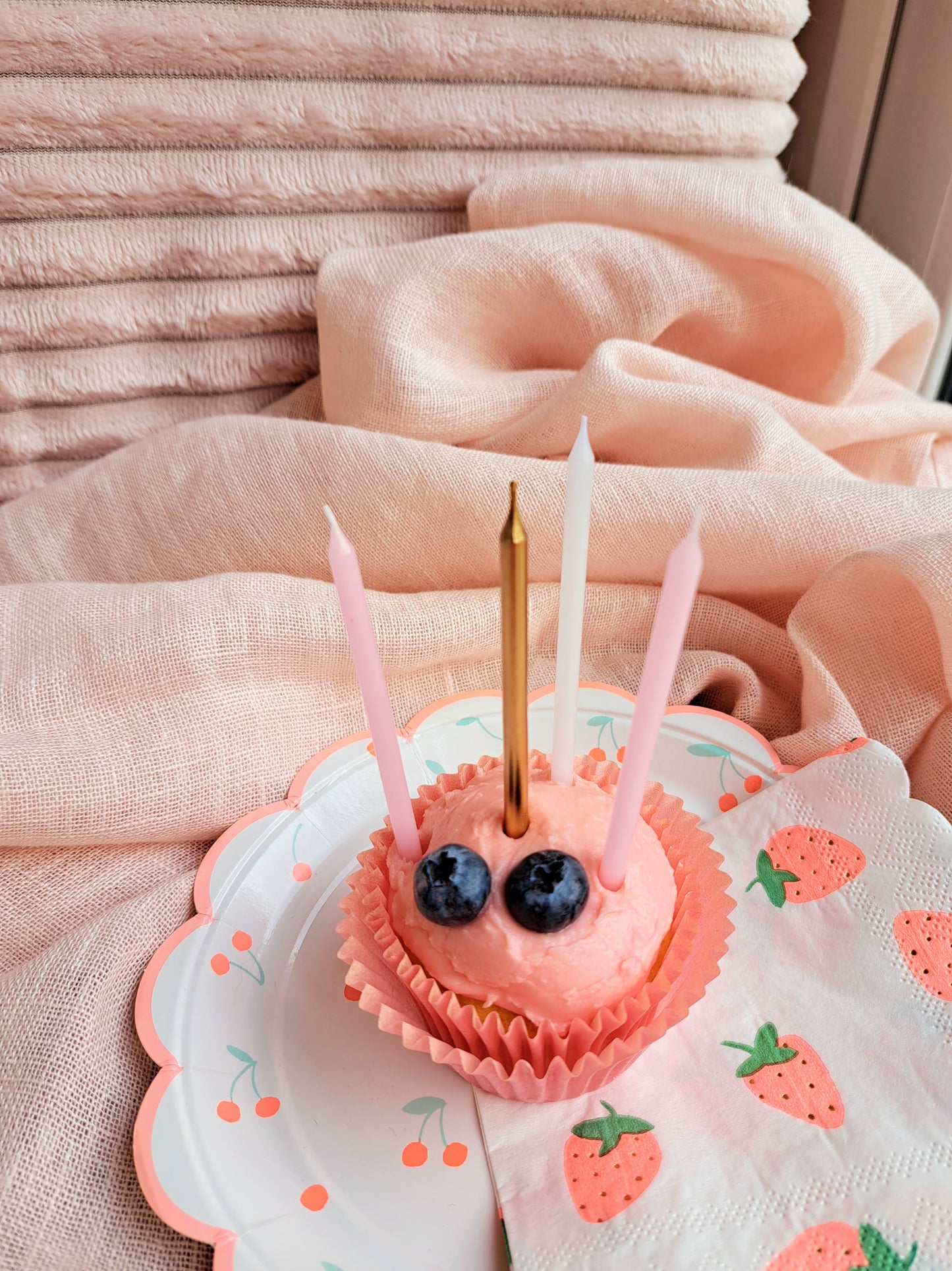 Long Pink Birthday Candles