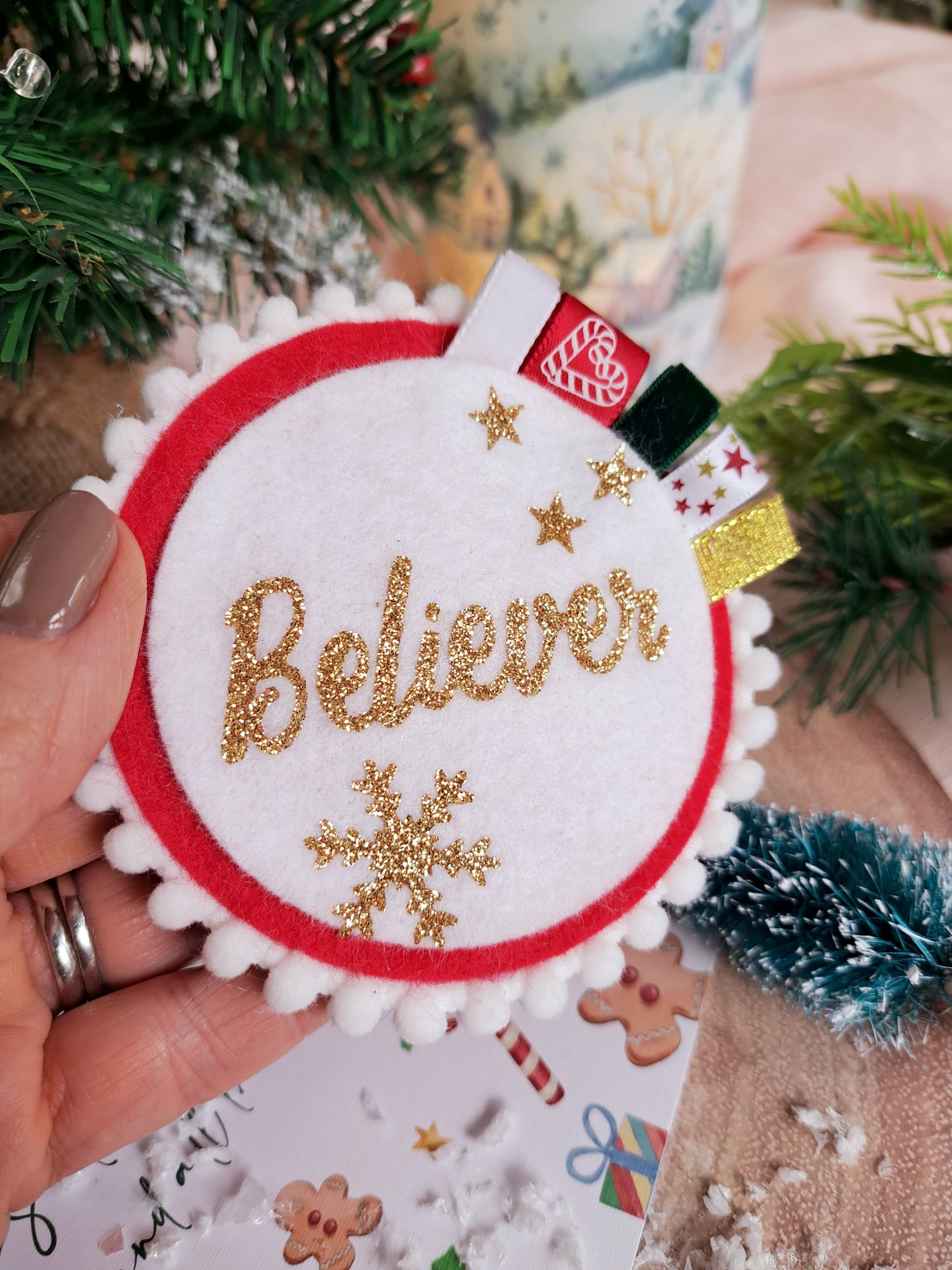 Christmas Felt Badge