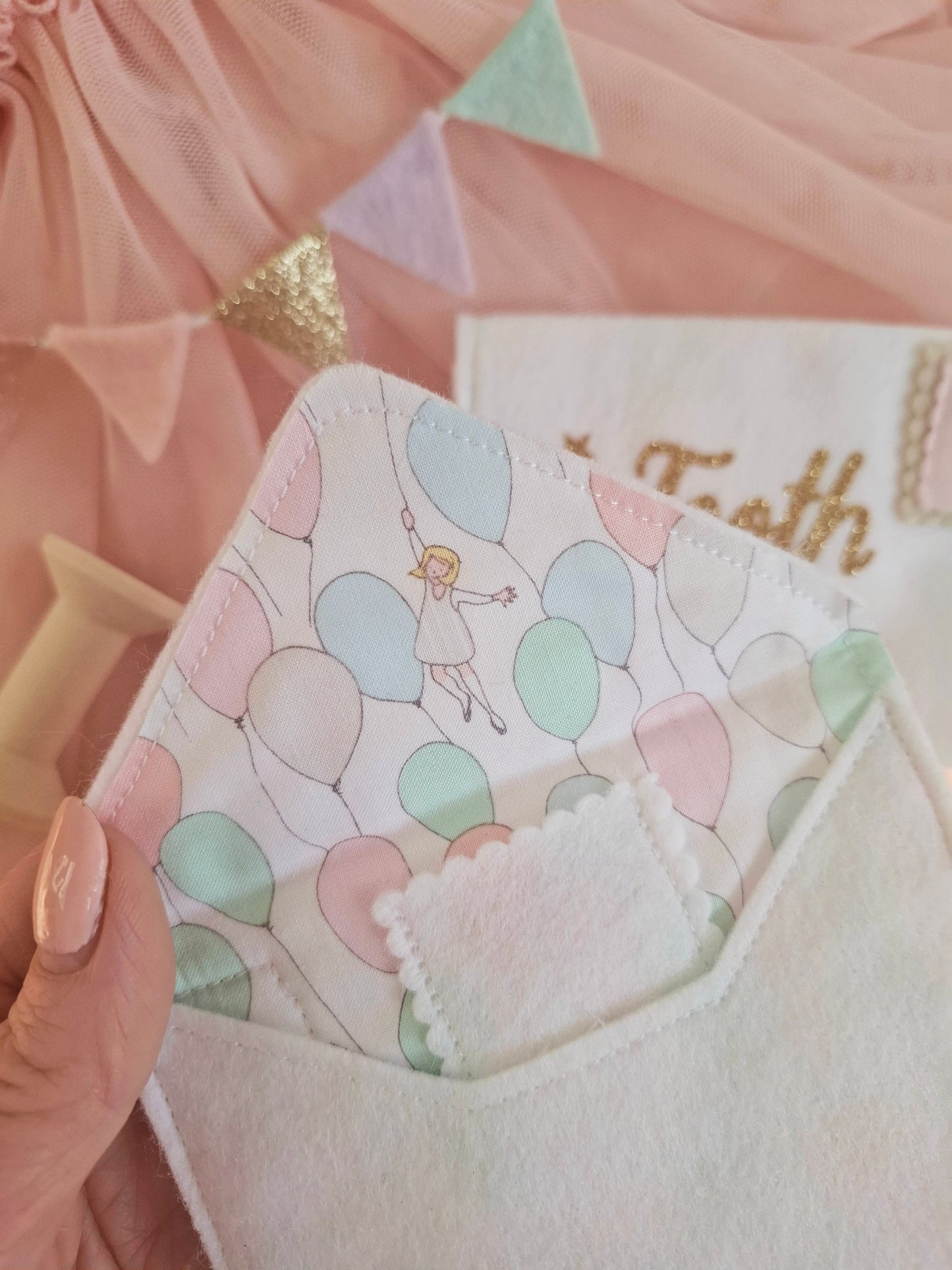 Fabric Tooth Fairy Envelope