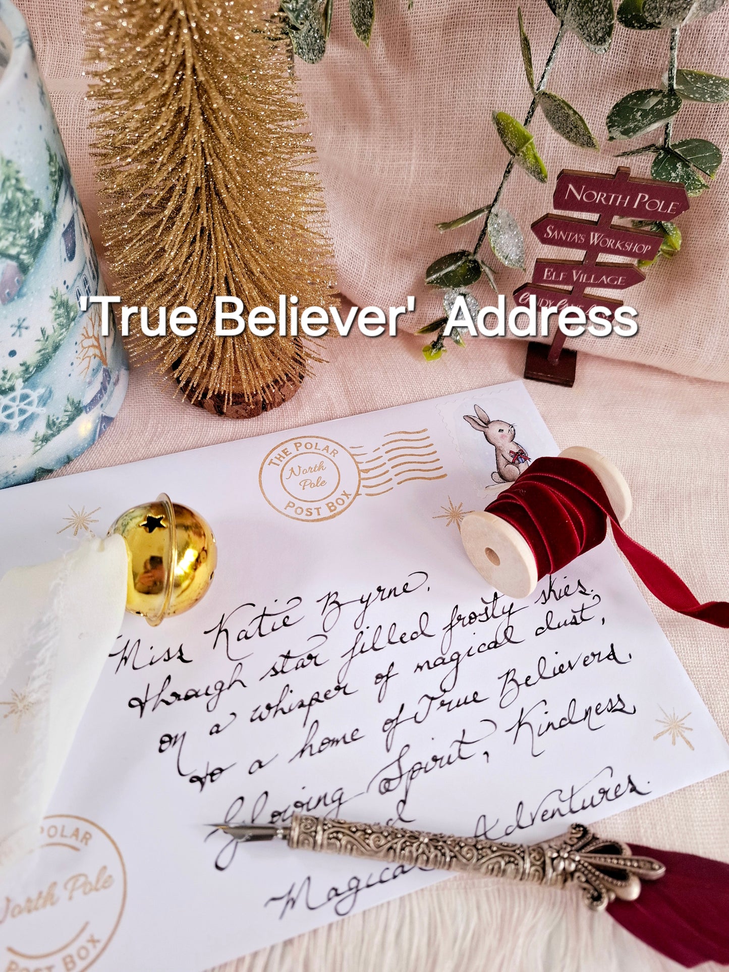 Fully Handwritten Letter from Santa - write your own words