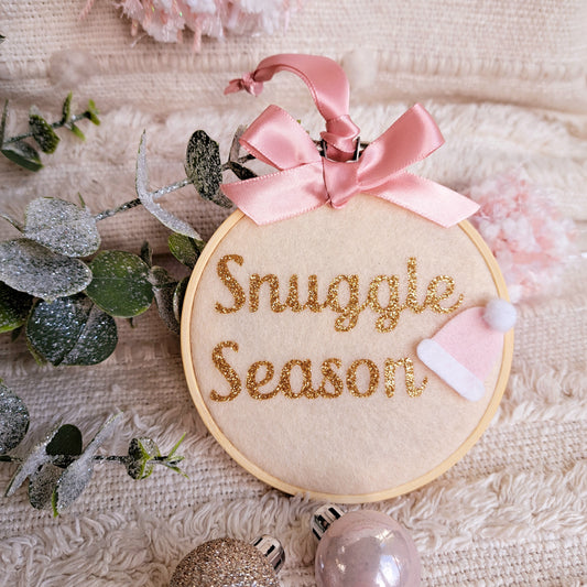 Snuggle Season Decorative Hoop