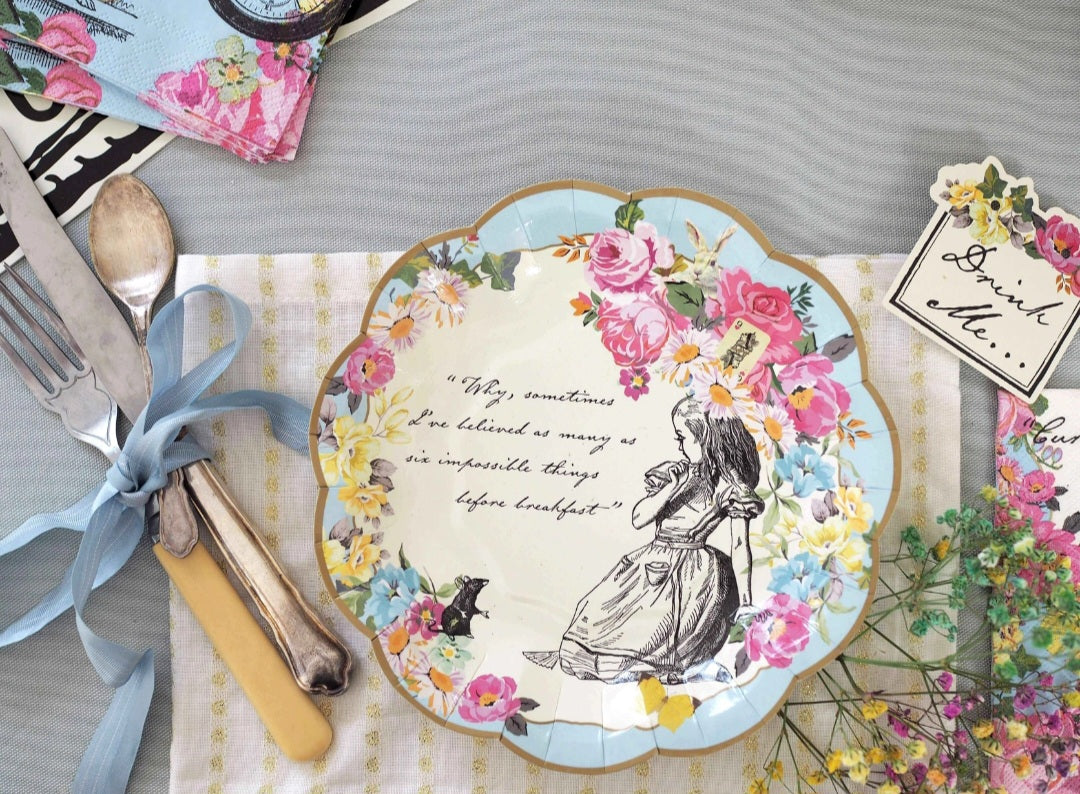 Alice in Wonderland Paper Plates