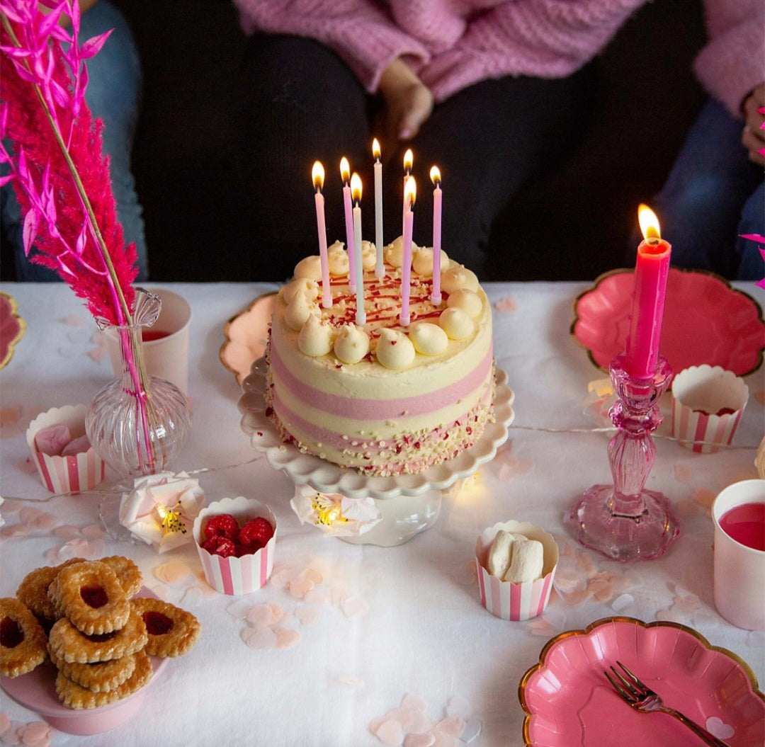 Long Pink Birthday Candles